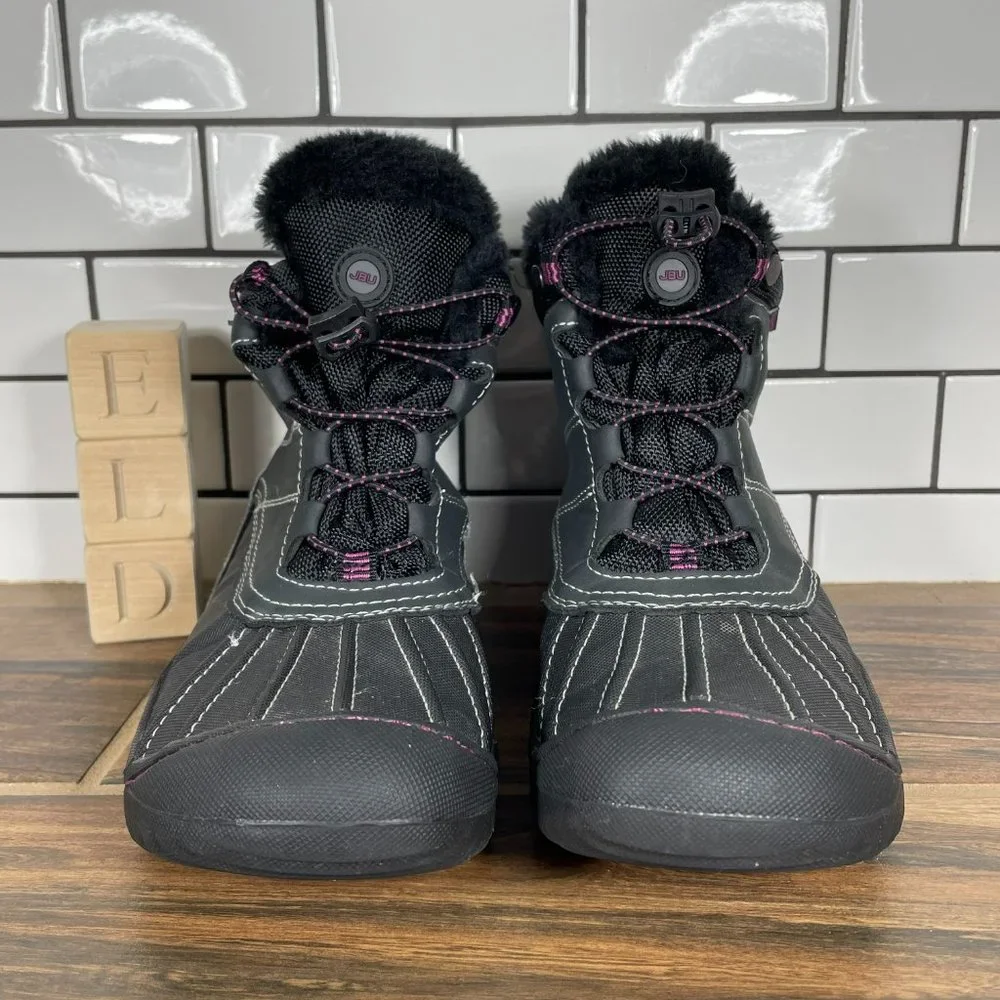 JBU by Jambu Pullman Women's Size 7 Shoes Black Vegan Faux Fur Cold Weather Boot